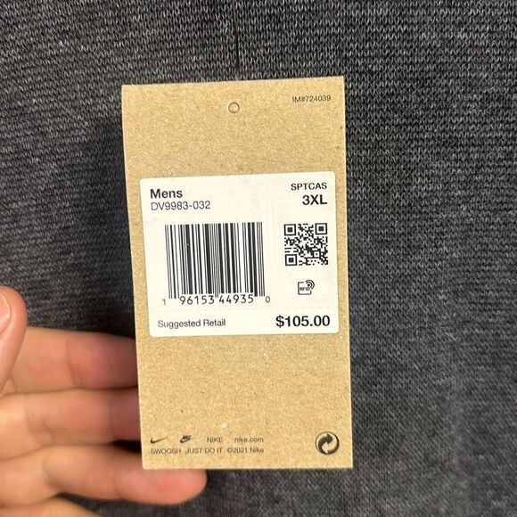 Nike Mens Grey Sportswear Tech Pack Engineered Knit Short-Sleeve Sweater 3XL NWT - Picture 5 of 11